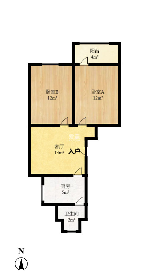 鐘馗廟 2室2廳1衛 38.00萬