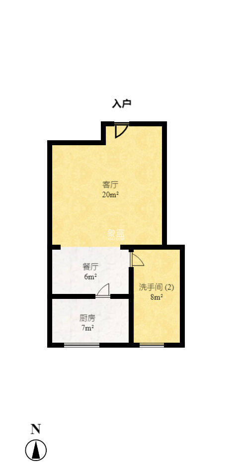 宏景名厦  2室2厅1卫   87.00万