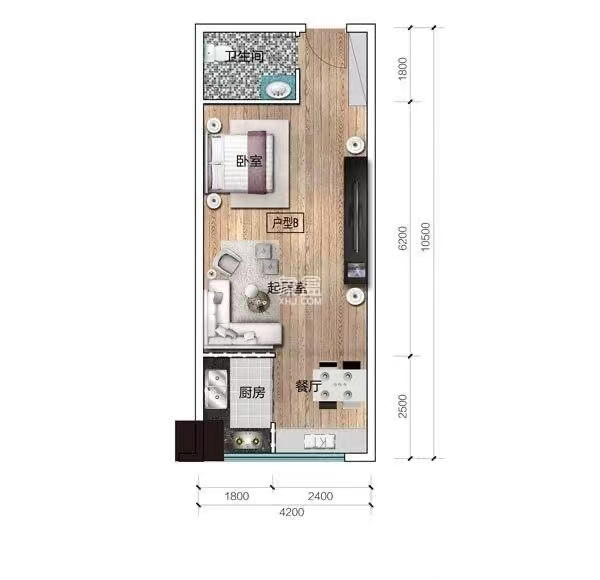 尚格广场  1室1厅1卫    44.8万 尚格广场  1室1厅1卫    44.8万室内图1
