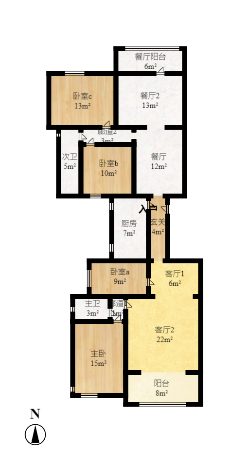 润芳园  2室2厅1卫   101.00万室内图1