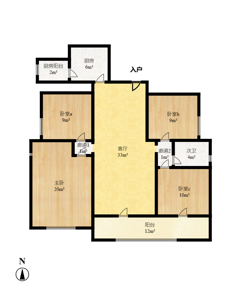 中建梅溪湖中心  4室2厅2卫    250.0万室内图1