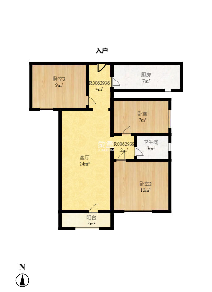 芙蓉万国城MOMA（卓越汇富苑）   71.0㎡      4000.0元/月小区图