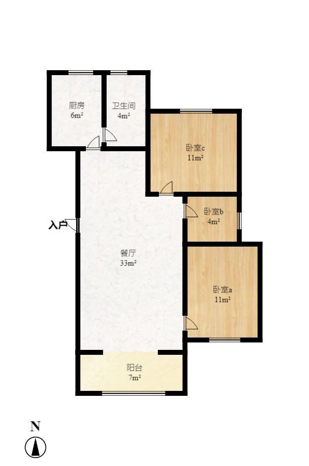 景环小区  5室2厅2卫   1600.00元/月室内图1
