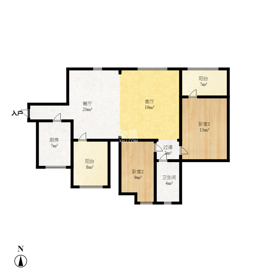 英祥春天  1室1厅1卫    1600.0元/月 英祥春天  1室1厅1卫    1600.0元/月户型图