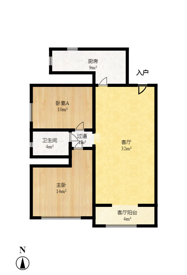 金科世界城  3室2厅1卫   2300.00元/月