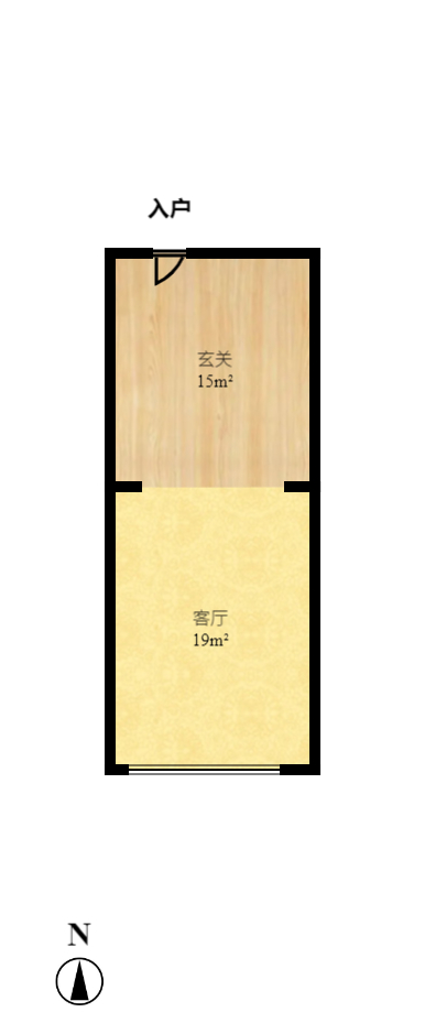 麓江春  2室1厅1卫   61.80万室内图1
