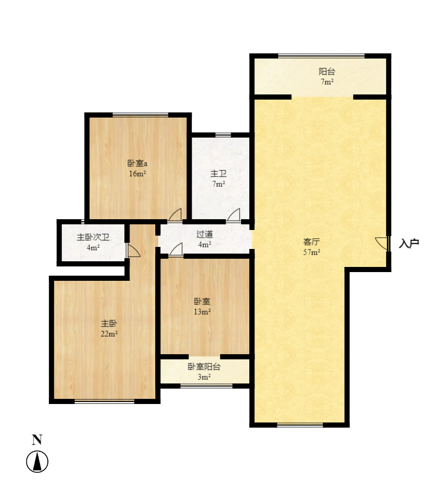 恒广国际景园一二区  3室2厅2卫    2100.0元/月 恒广国际景园一二区  3室2厅2卫    2100.0元/月户型图