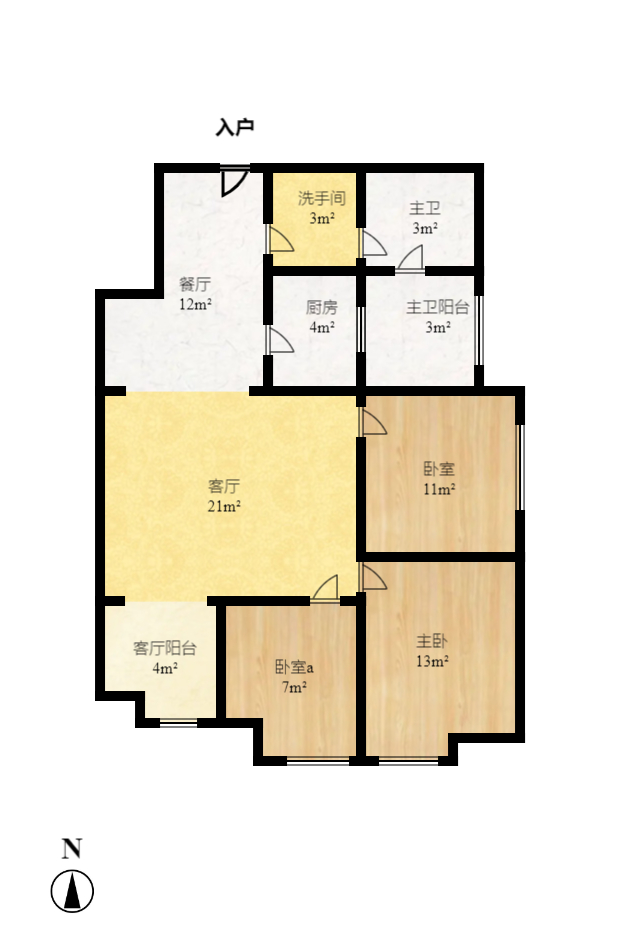 山水湾  3室2厅1卫    58.0万 山水湾  3室2厅1卫    58.0万户型图