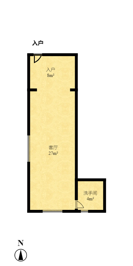 佳天国际新城  1室1厅1卫   38.50万室内图1