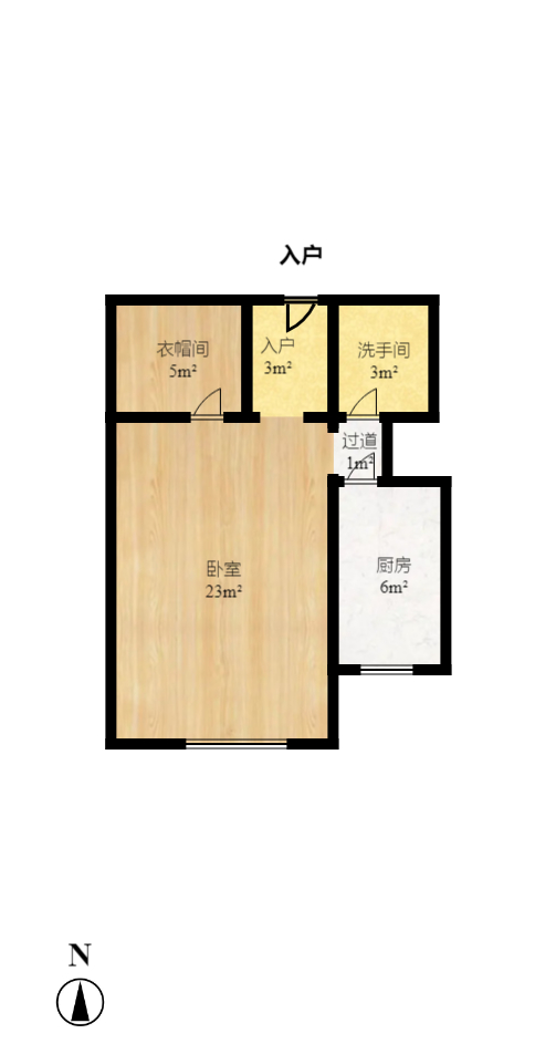 时代星座  1室1厅1卫   30.50万室内图1