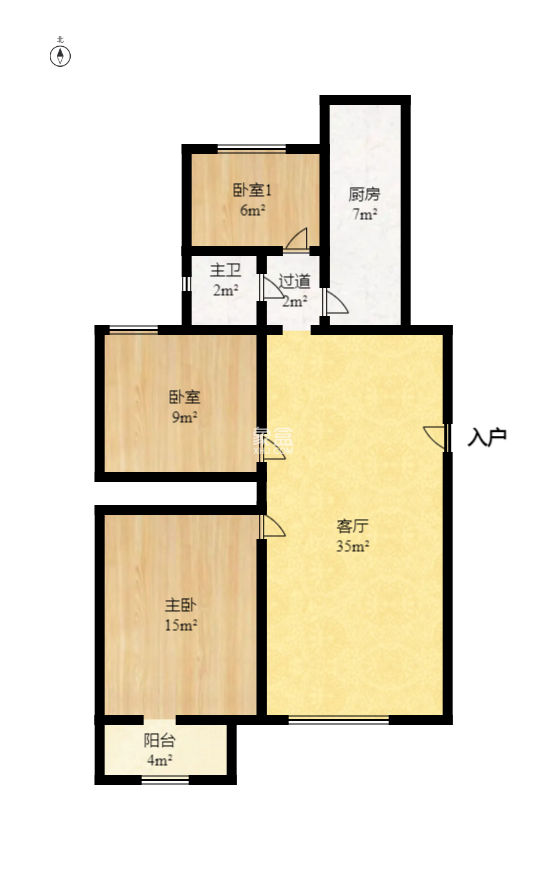 星典时代  3室1厅1卫   101.00万