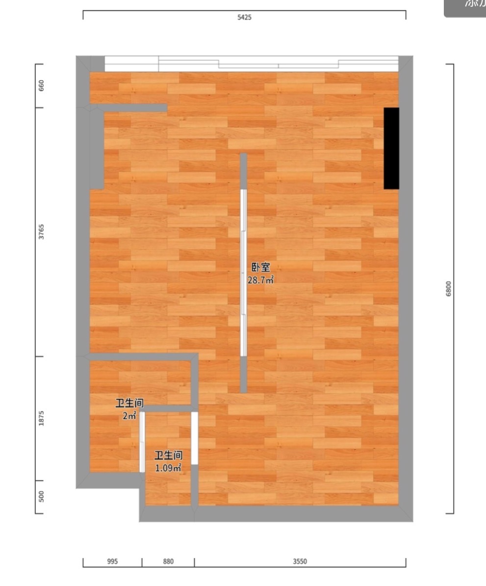 城市公园  1室1厅1卫   20.00万