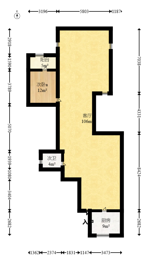 星月绿洲 7室3厅3卫 460.00万 星月绿洲 7室3厅3卫 460.00万户型图