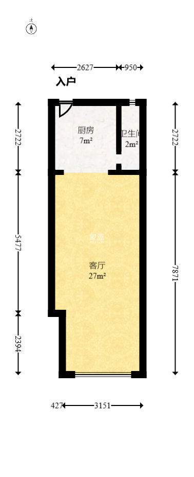 如果爱  1室1厅1卫   42.00万