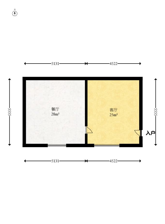 盐道坪社区  4室2厅1卫   135.60万室内图1