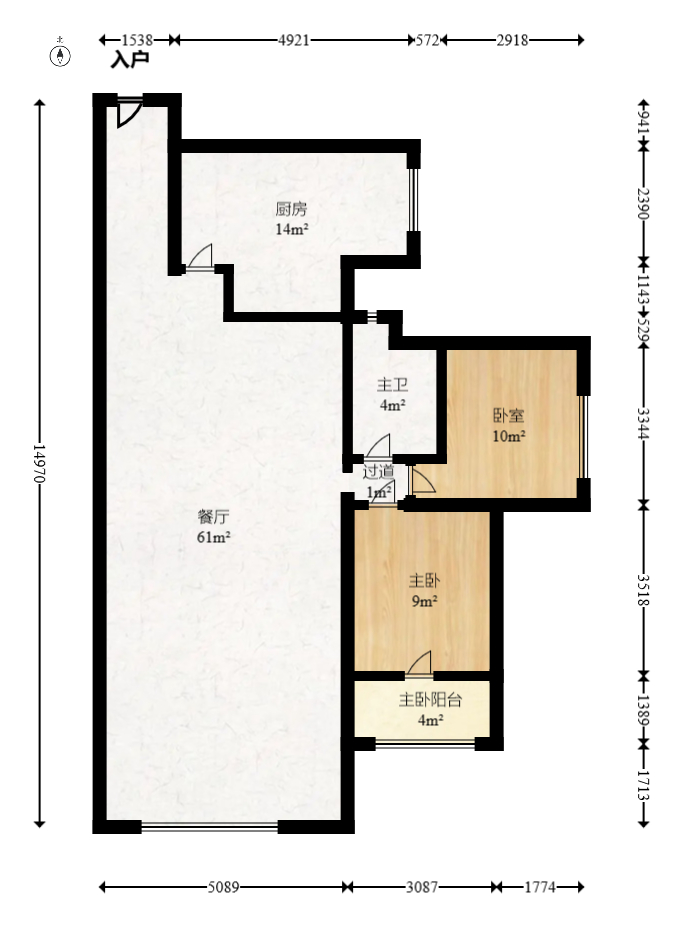 金色屋顶  4室2厅2卫   236.00万室内图1
