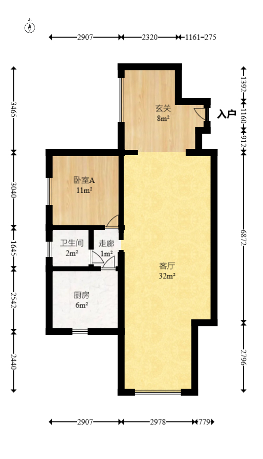 南国嘉苑  3室2厅1卫    138.48万室内图1
