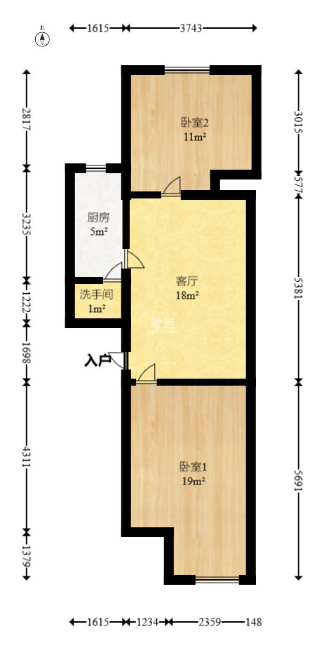 湖南省机械研究所肖家坡宿舍  2室1厅1卫   39.00万