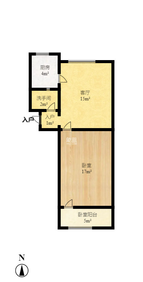 梓园路建安宿舍  1室1厅1卫   26.00万