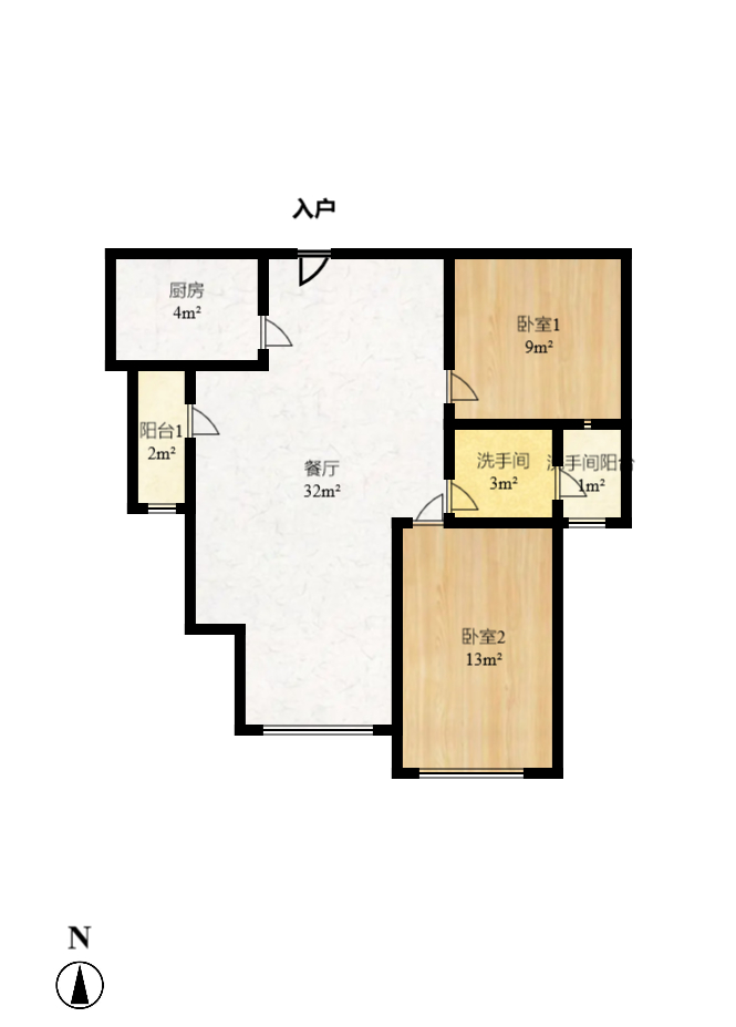 万博汇  2室1厅1卫   135.00万室内图1