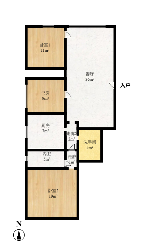 中惠锦堂  3室2厅2卫   163.80万室内图1
