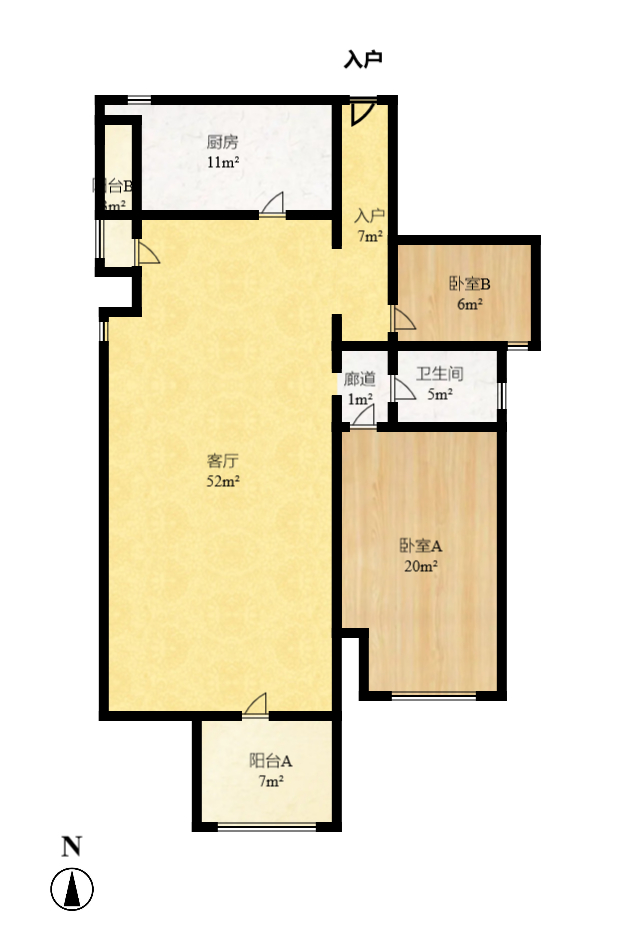 创远景园  5室2厅3卫   416.00万室内图1