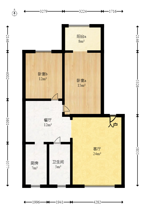 景环小区  2室2厅1卫   48.00万室内图1