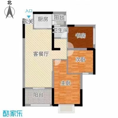 提香蓝岸 3室2厅1卫 71.5万 提香蓝岸 3室2厅1卫 71.5万室内图