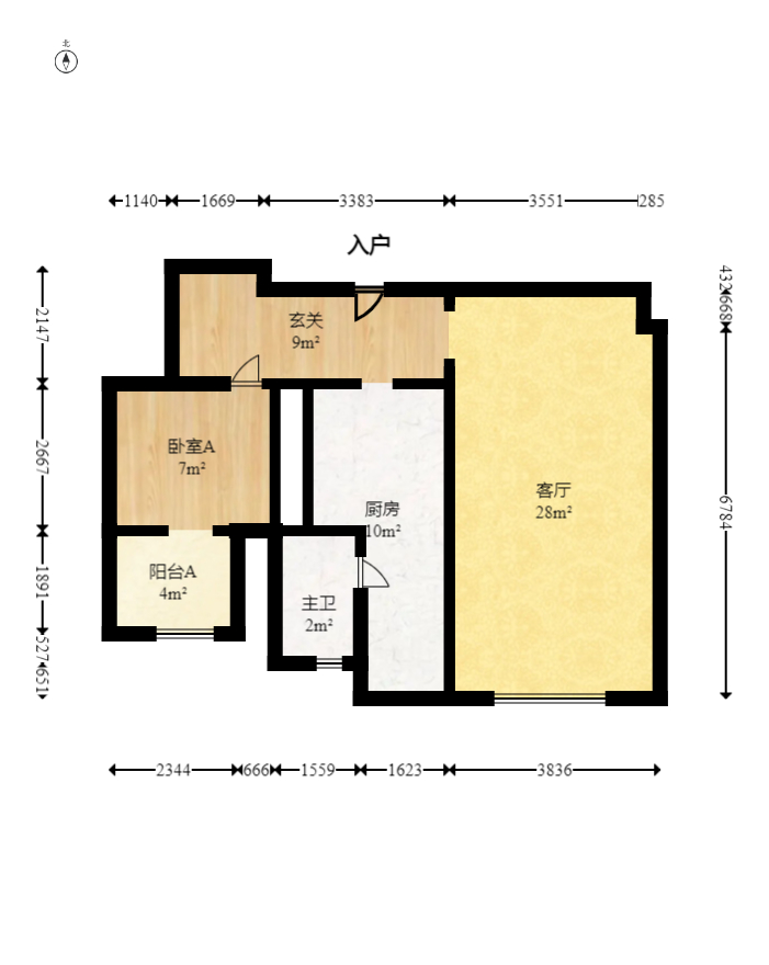 中城麗景香山園  3室2廳2衛(wèi)    145.0萬室內(nèi)圖1