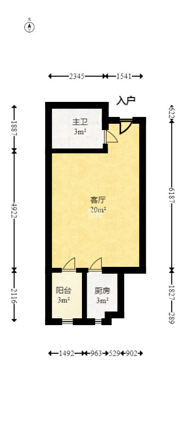 未来漫城  1室1厅1卫    38.78万