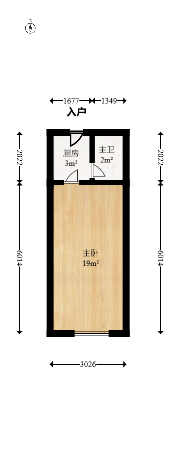 中建芙蓉工社  1室1厅1卫    33.99万室内图1