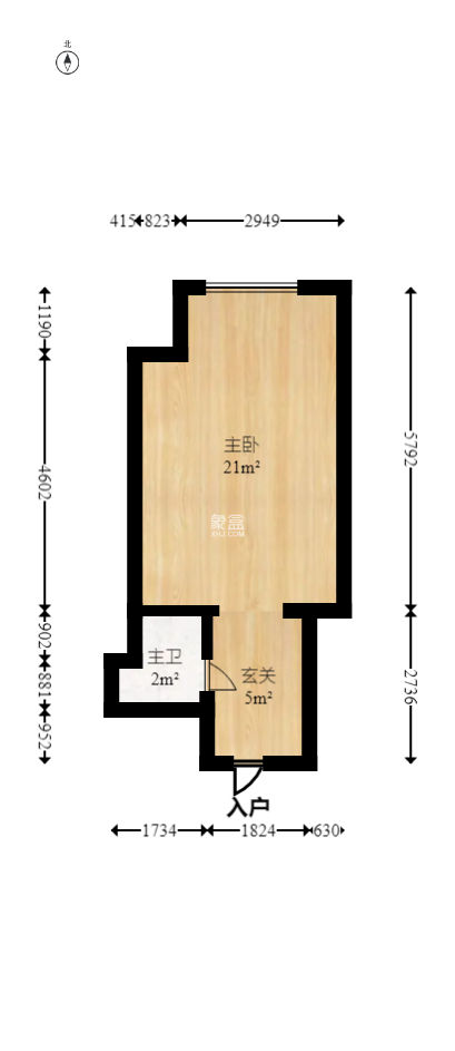 喜盈门范城  1室1厅1卫   36.00万