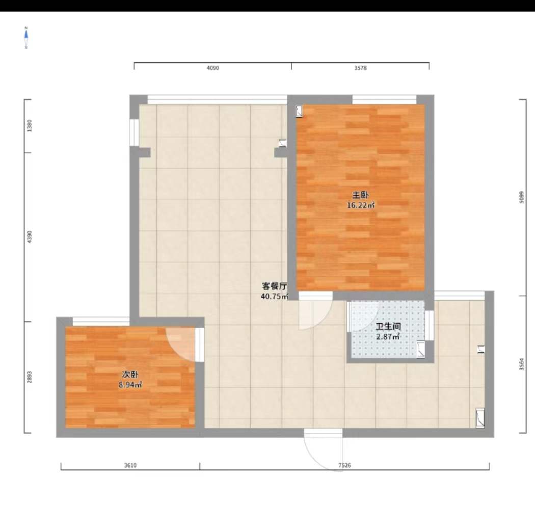 学府华庭  2室2厅1卫   43.80万