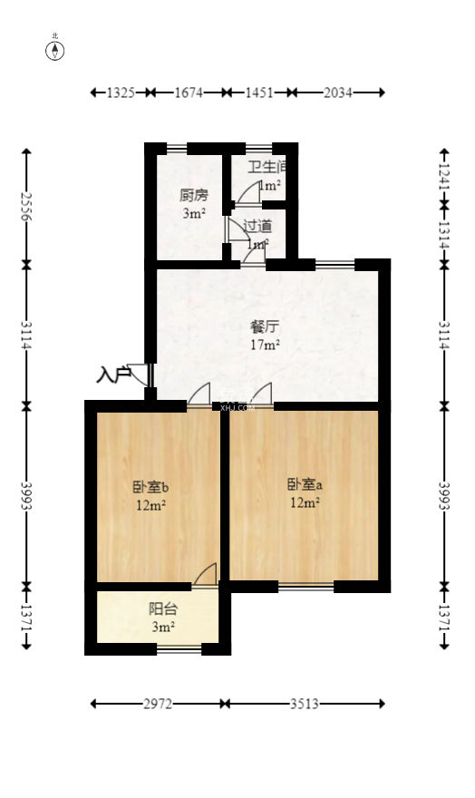 中石化西南石油局单位房（中南石油局四普基地花园小区）  2室1厅1卫    24.88万