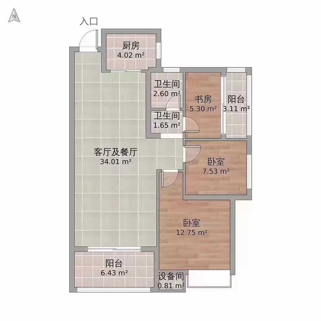 上海名苑  3室2厅2卫   48.00万