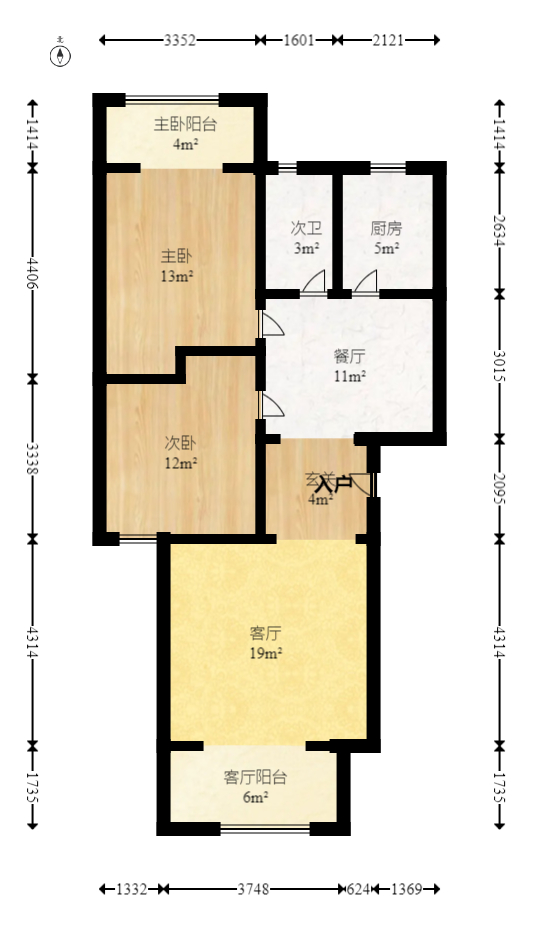 德润园  2室2厅1卫   52.00万室内图1