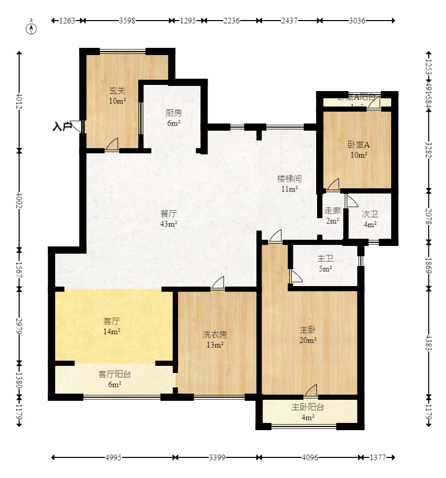 中建芙蓉和苑  5室2厅3卫   410.00万室内图1