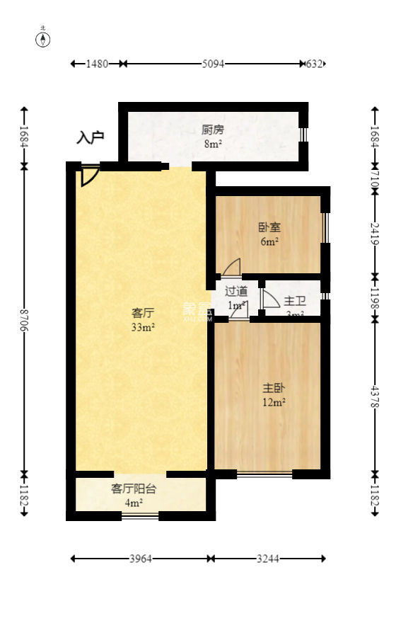 时代星空  2室2厅1卫   64.80万