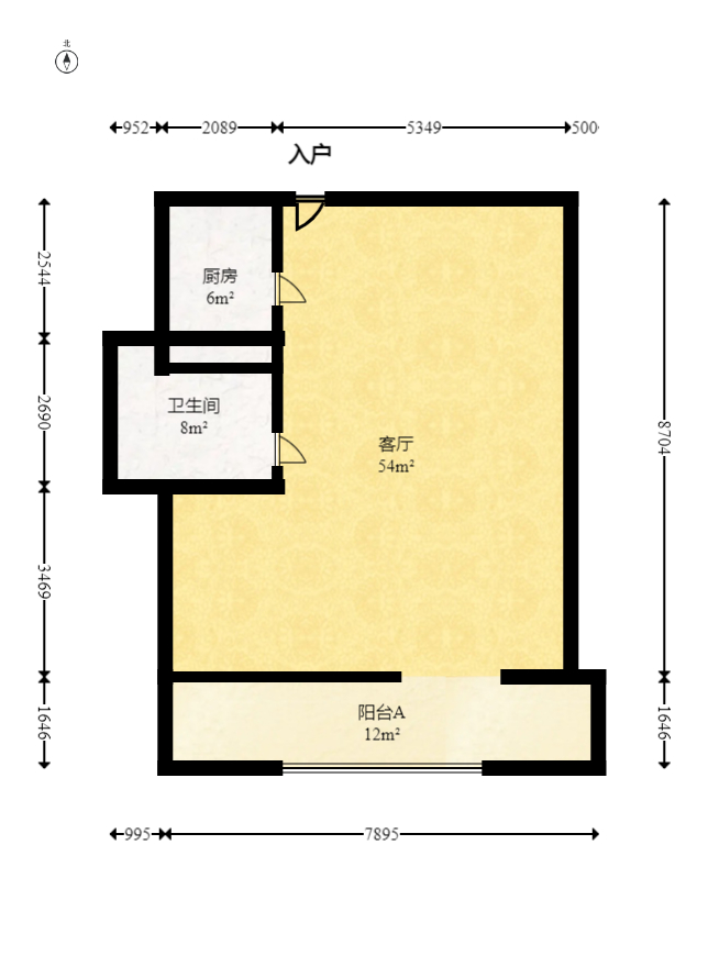 建发中央悦府  4室2厅2卫   185.00万室内图1