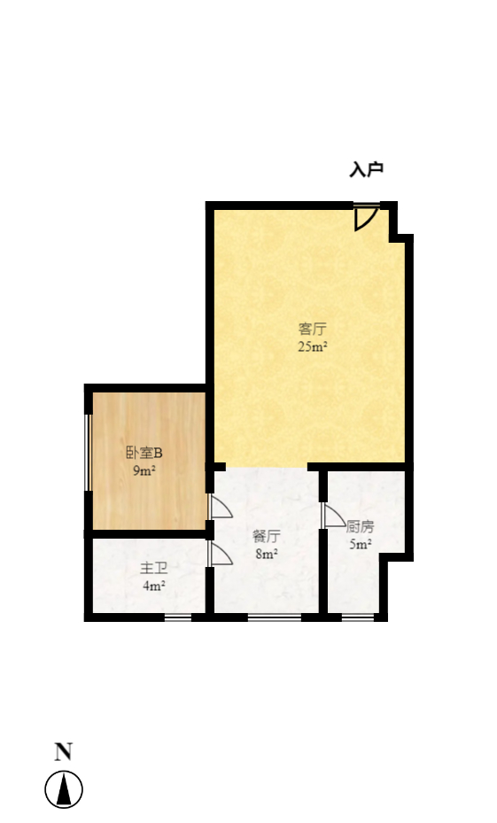 中建芙蓉嘉苑  2室1厅1卫    97.85万室内图1