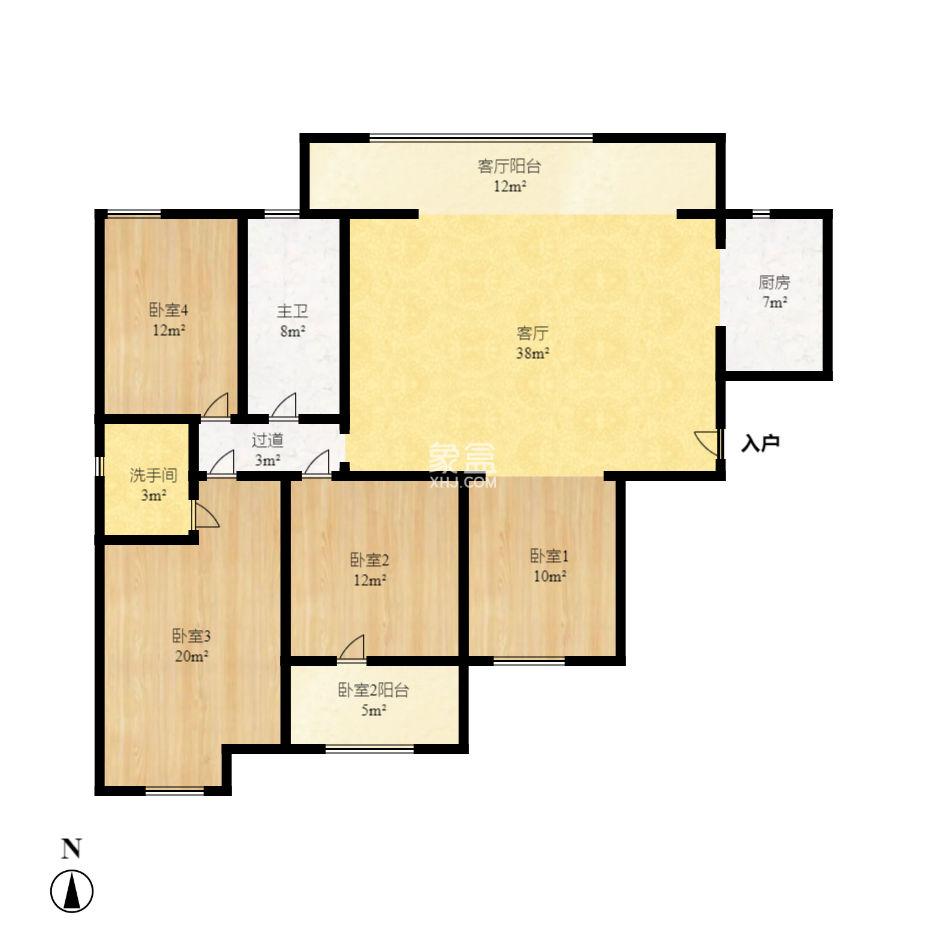 建发中央悦府  4室2厅2卫    175.0万