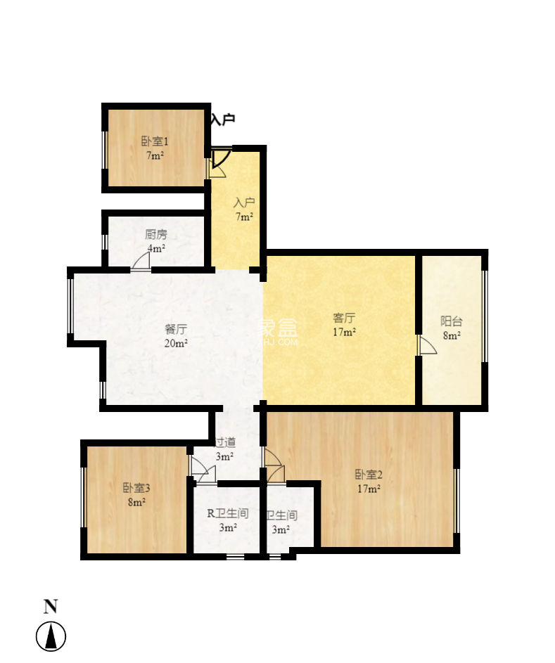 山语城三期  3室2厅2卫    95.0万