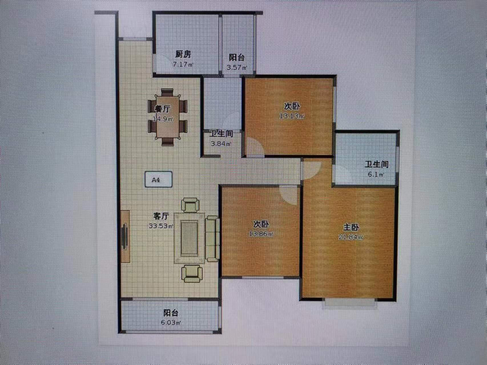 望云印象 3室2厅1卫 59.8万 望云印象 3室2厅1卫 59.8万室内图
