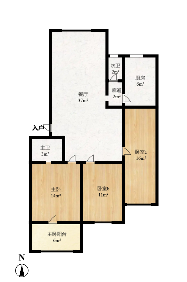 陽明山莊  3室2廳1衛(wèi)    81.8萬室內(nèi)圖1