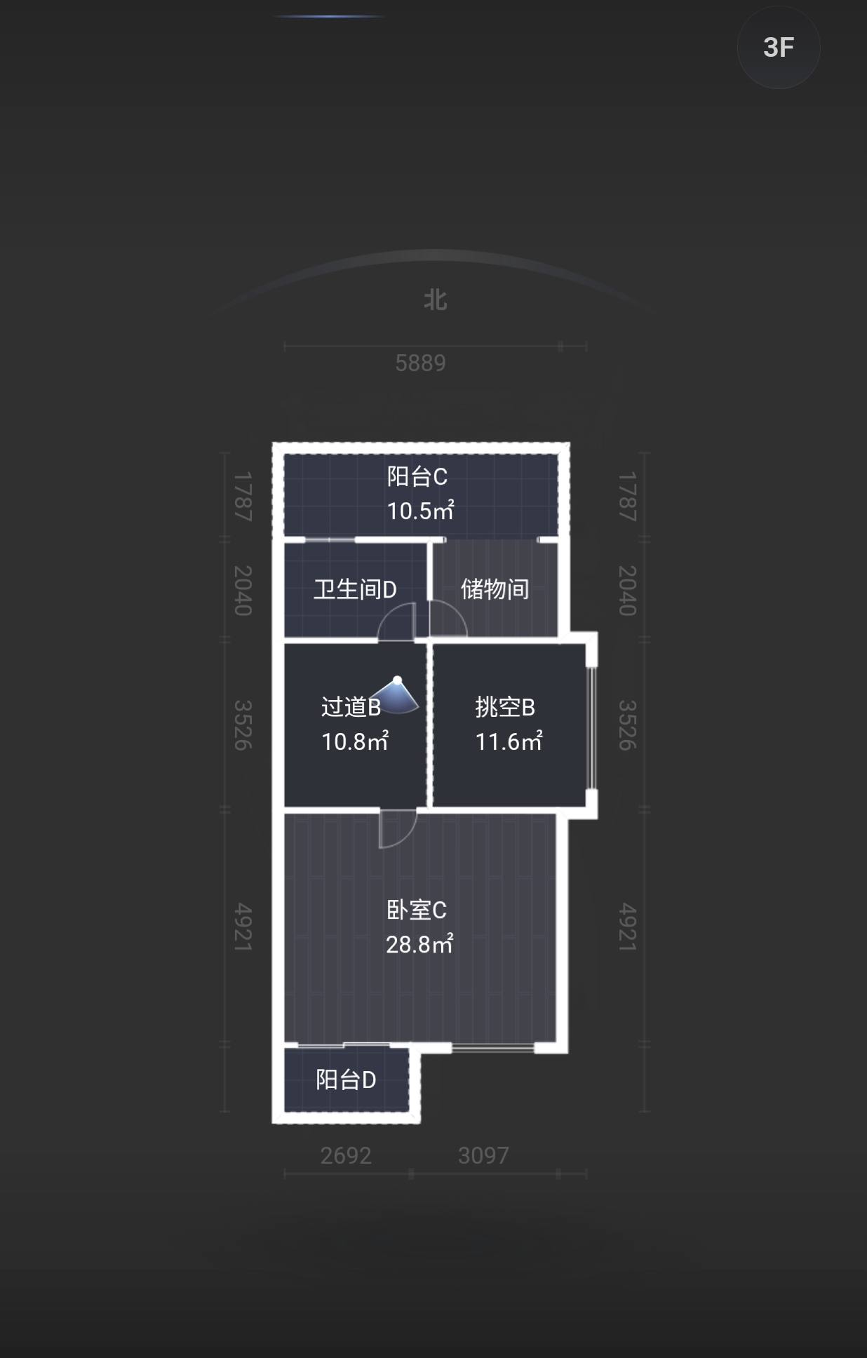 九八缔景城  6室3厅4卫   265.00万室内图