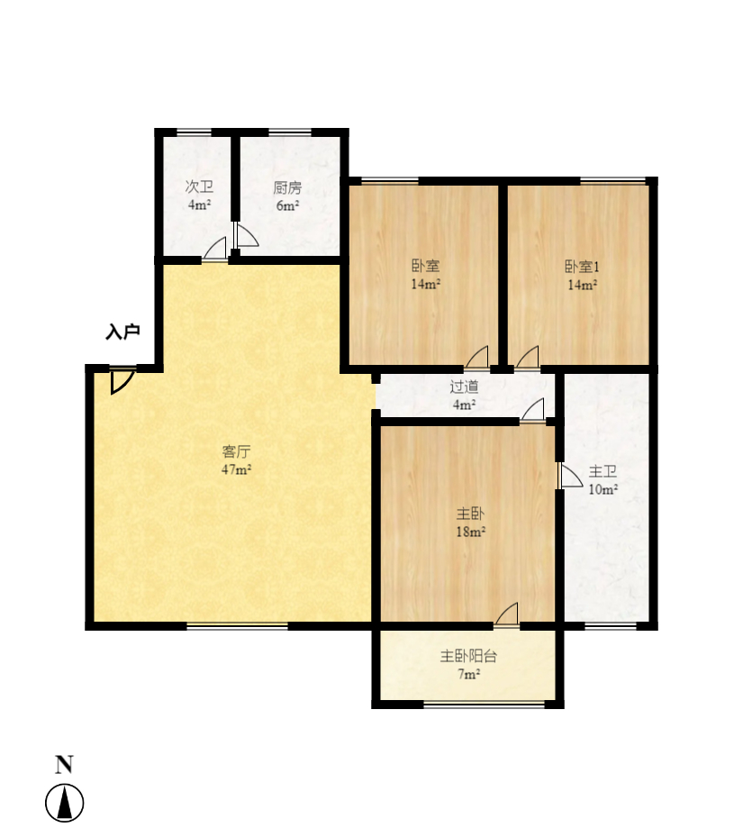 瑞丰家园  3室2厅2卫    135.0万室内图1