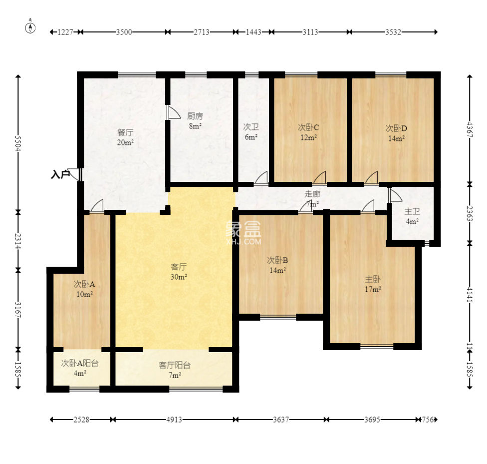 銀桂苑  5室2廳3衛(wèi)   188.00萬