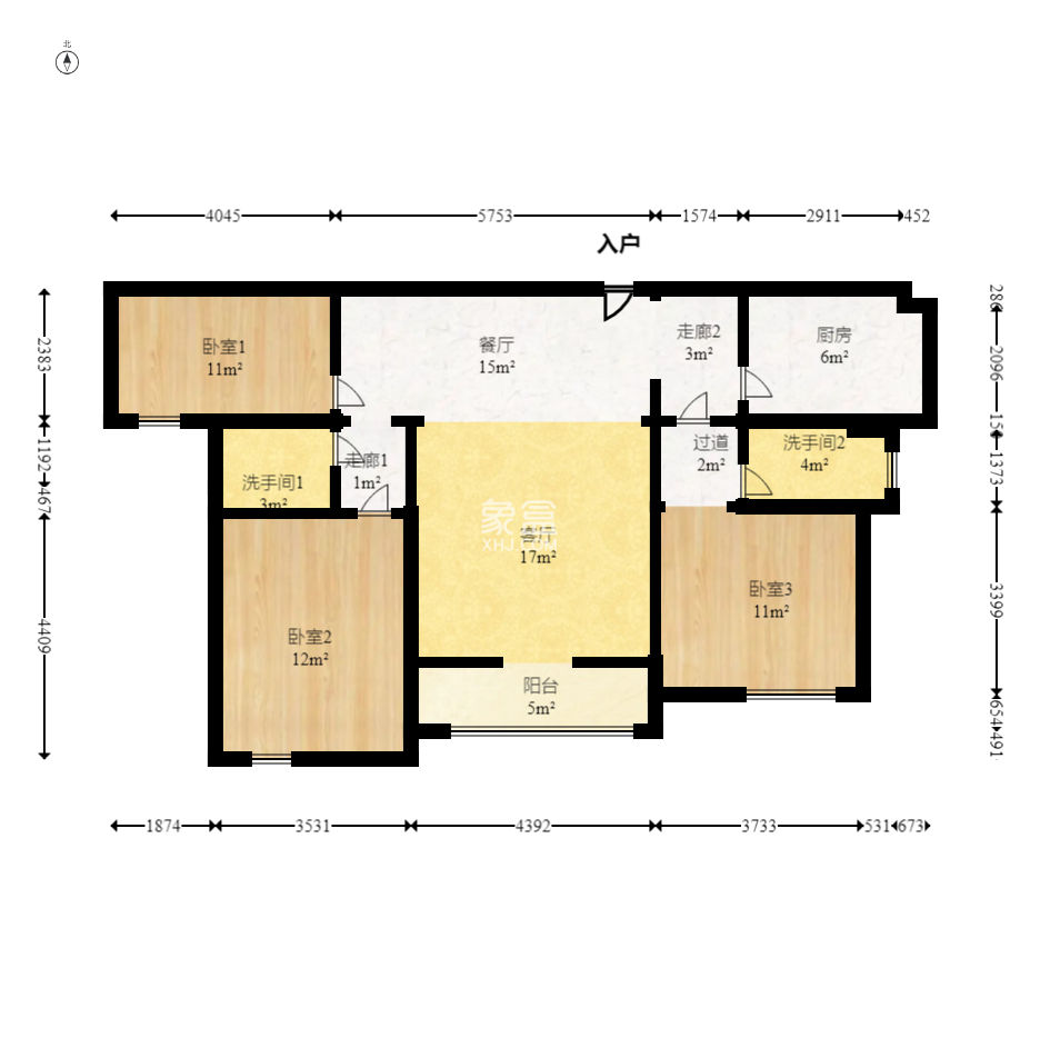城南故事家园  3室2厅2卫   119.00万
