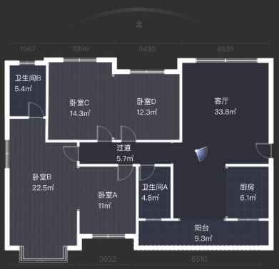 康馨佳园  4室2厅2卫   83.00万