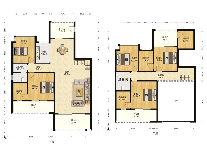 山水文园 5室2厅2卫 136.0万 山水文园 5室2厅2卫 136.0万室内图